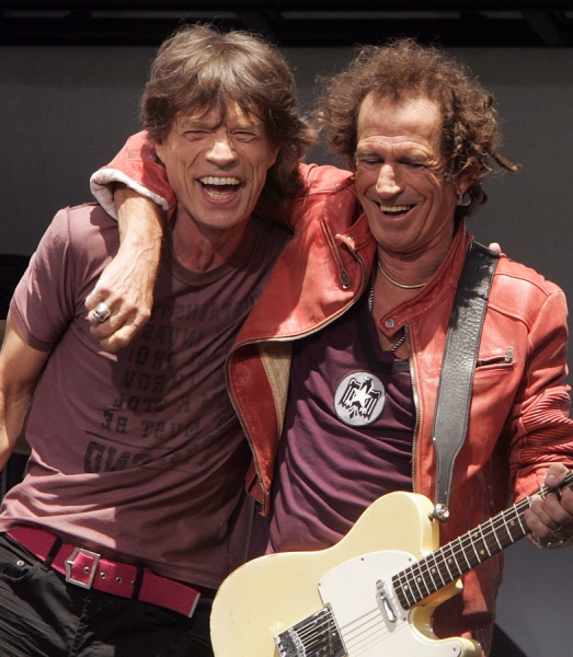 Mick Jagger and Keith Richards