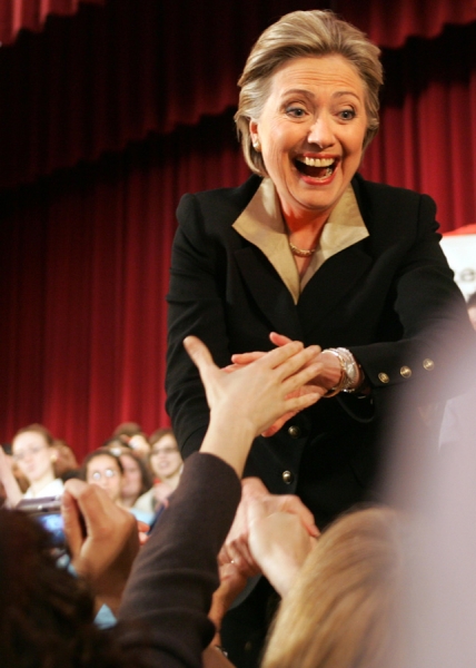 Hillary Clinton, campaign trail 2008