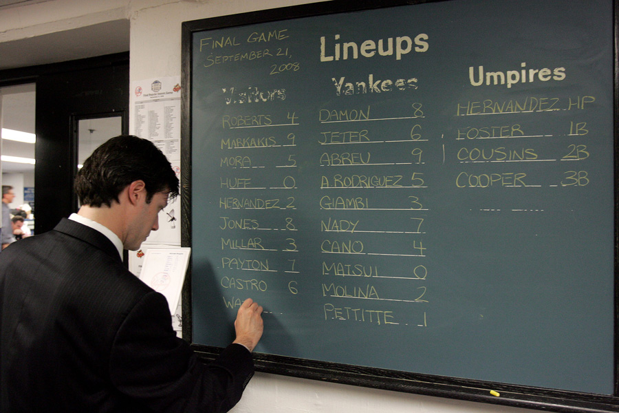 Final game at Yankee Stadium