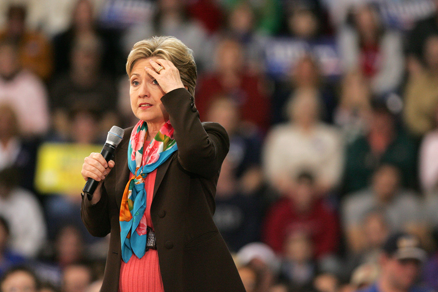 Hillary Clinton, on the campaign trail 